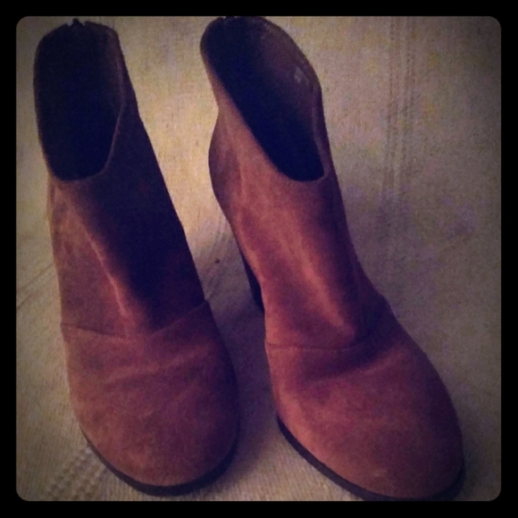 Shoes - COPY - Ann Taylor Brown Suede Ankle Boots